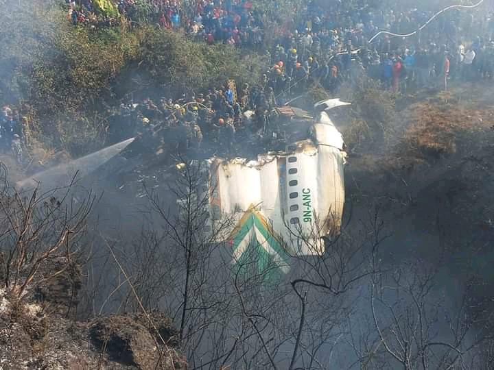 पाेखरा मा यति एयरलाइन्स काे बिमान दुर्घटना थप विबरण आउन बाकि