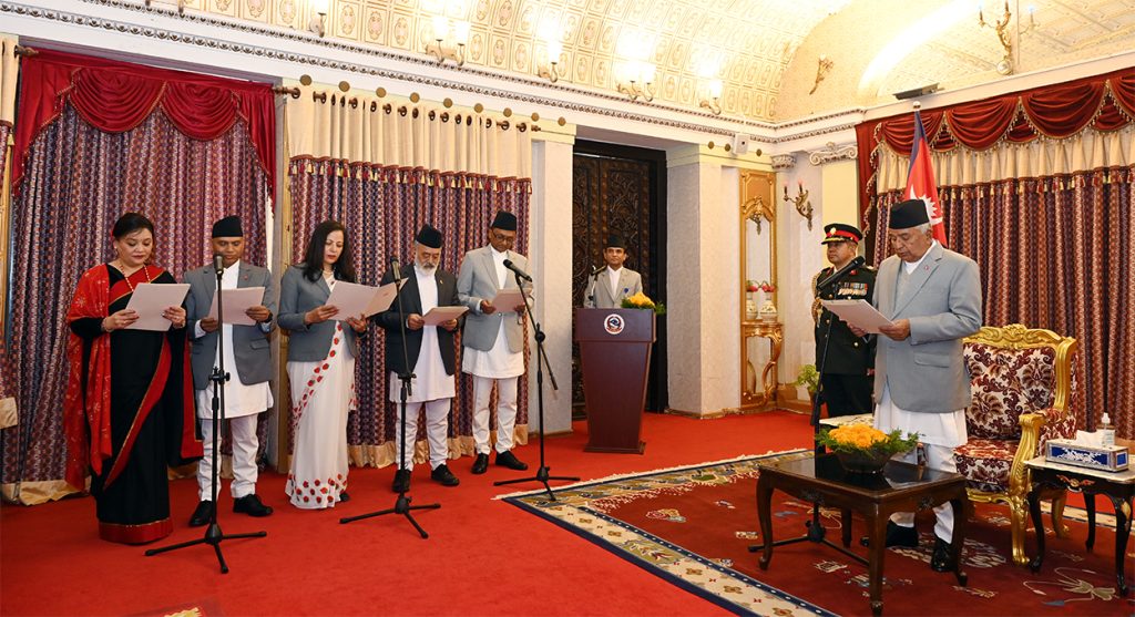 पाँच देशकालागि नवनियुक्त राजदूतहरूले लिए गोपनीयताको शपथ