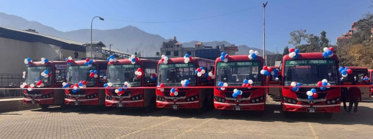 महानगर यातायातद्धारा २० करोड लगानीमा ४० नयाँ बस सञ्चालनमा : कुन कुन रुटमा चल्छन् ?